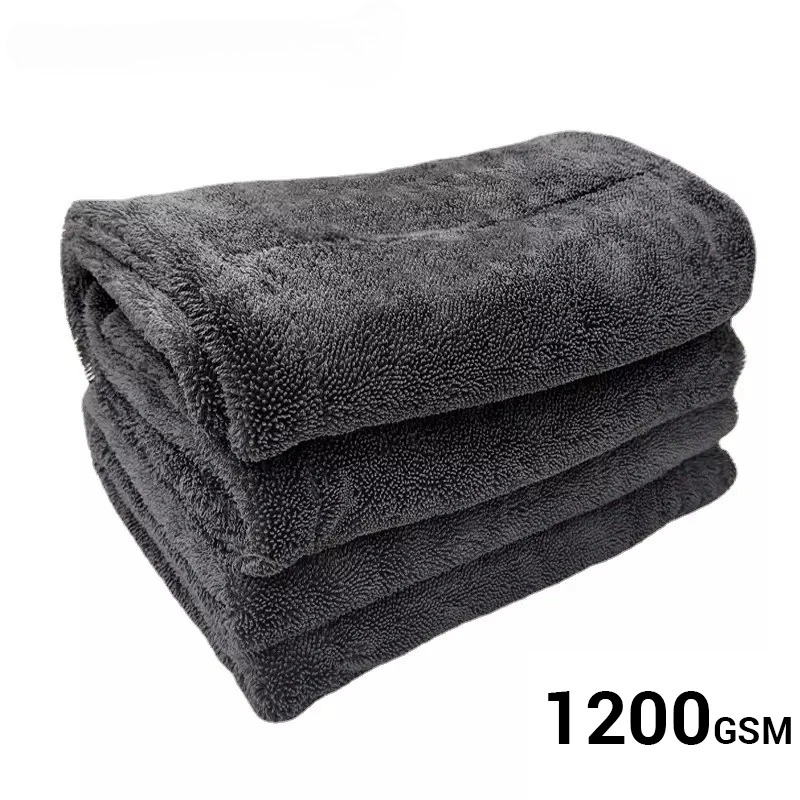 Microfiber Car Drying Towel Super Absorbent - 1200GSM Car Wash Towel Microfiber Double-Sided