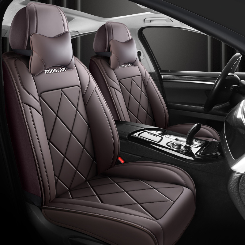 Leather Car Seat Covers Full Set Universal - Universal Comfortable Full Leather Car Seat