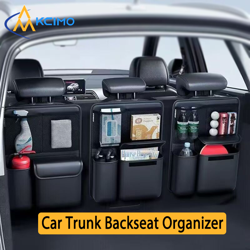 Car Trunk Organizer Foldable Storage Box - Kcimo PU Leather Car Trunk Storage