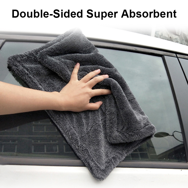 Car Wash Towel 1200GSM Double  - Microfiber Car Drying Towel Super Absorbent ulasan dan harga