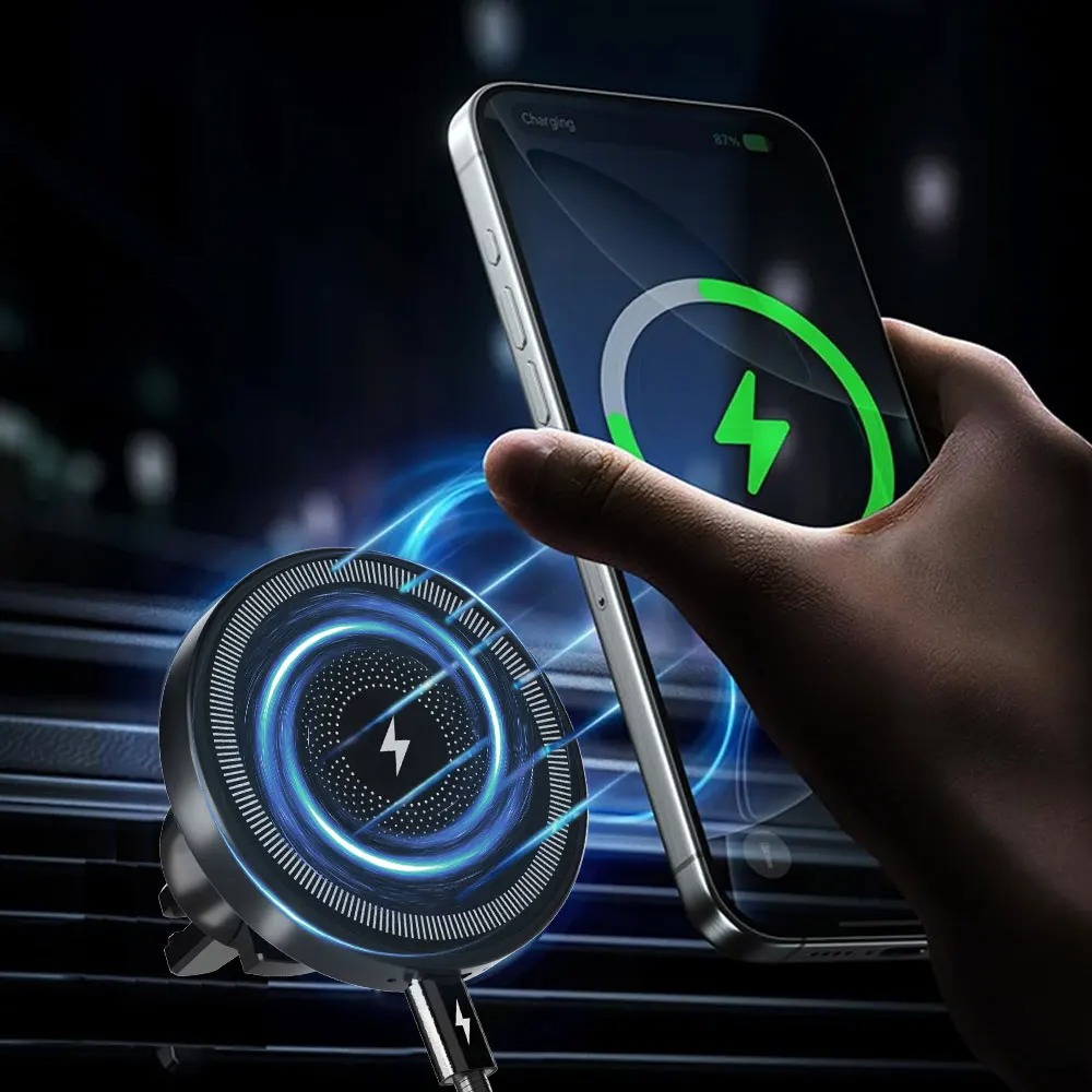 Magnetic Wireless Car Charger  - Magnetic Phone Holder For Car Vent ulasan dan harga