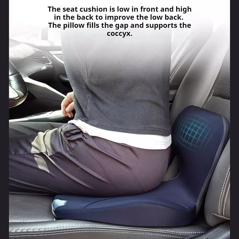 Car Main Driver Seat Booster S - Memory Foam Car Neck Pillow Lumbar Support ulasan dan harga