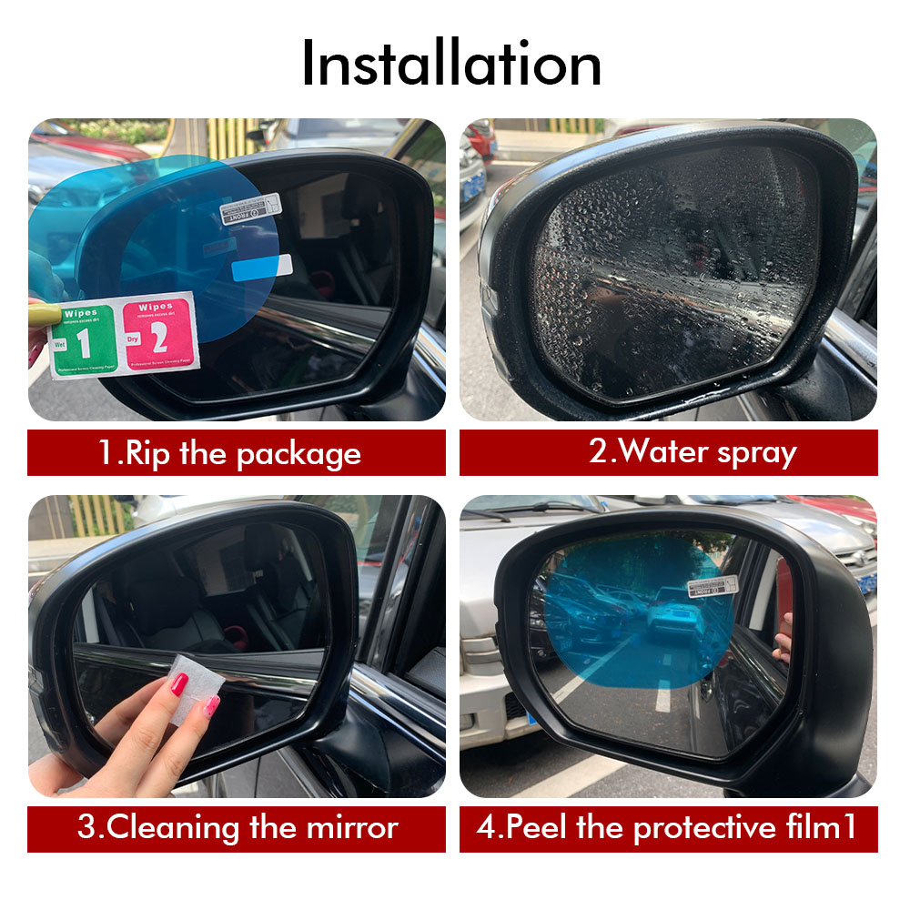 Car Rainproof Film Car Rearvie - Anti Glare Car Rearview Mirror Film ulasan dan harga