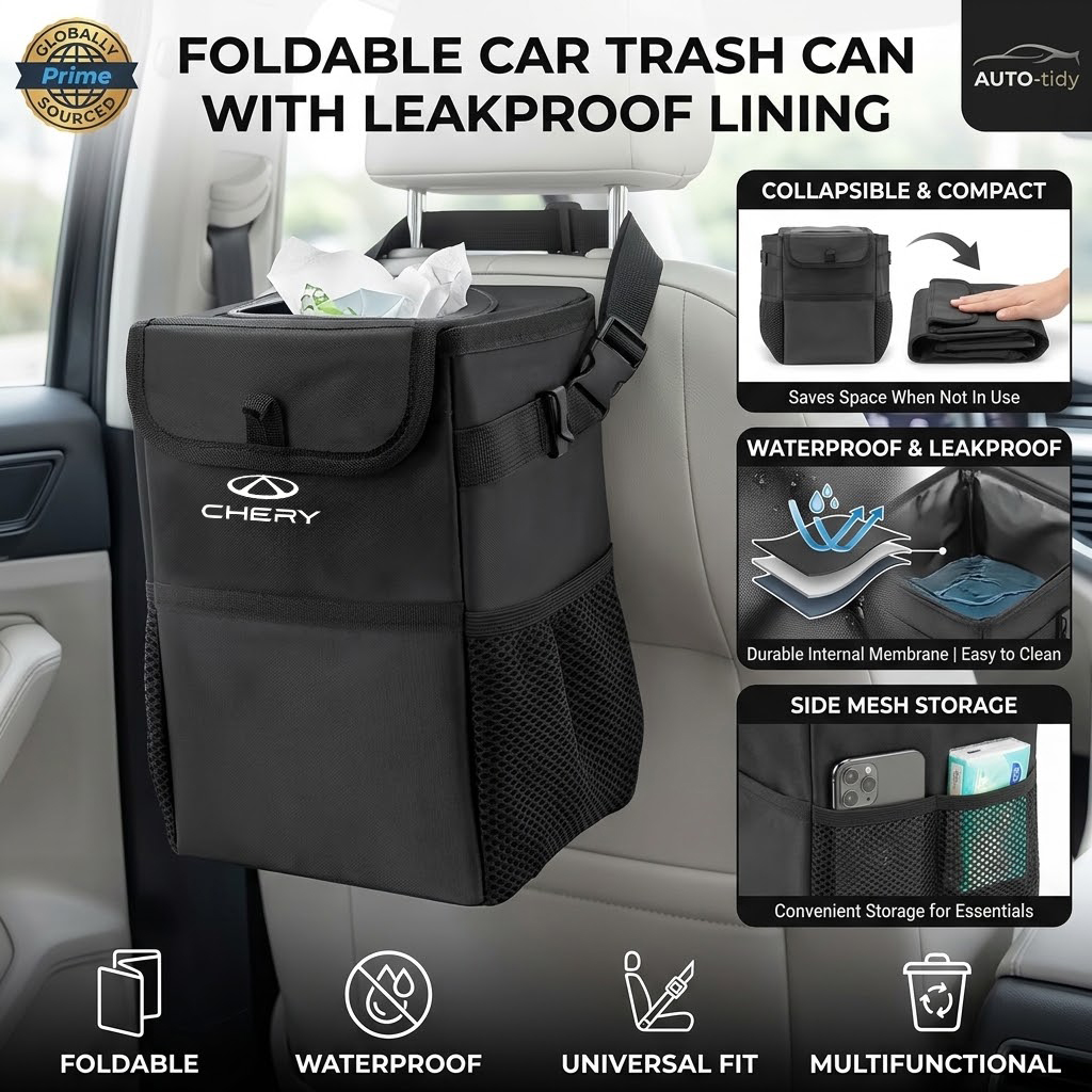 Foldable portable leak-proof w - Waterproof Car Trash Can With Lid ulasan dan harga