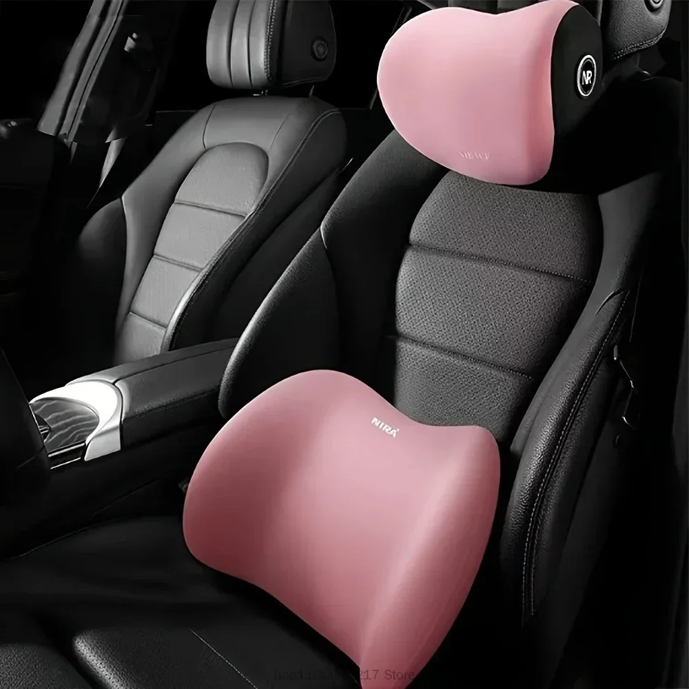 Universal Car Headrest Neck Su - Memory Foam Car Neck Pillow Lumbar Support ulasan dan harga