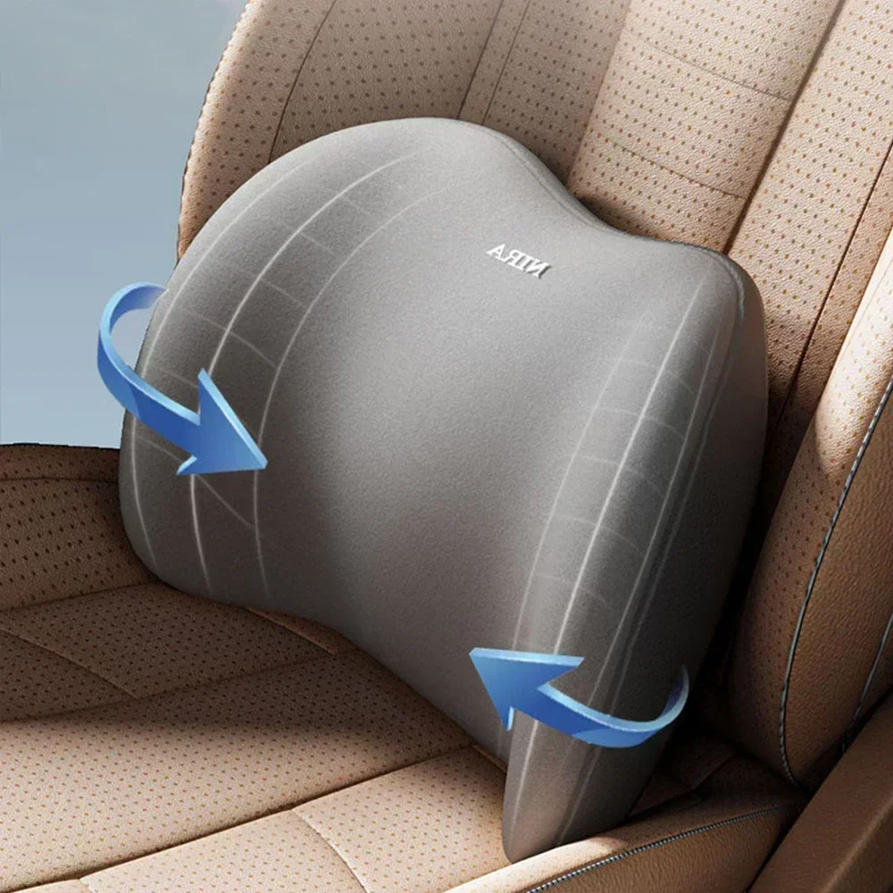 Car Neck Pillow Protector Memo - Memory Foam Car Neck Pillow Lumbar Support ulasan dan harga
