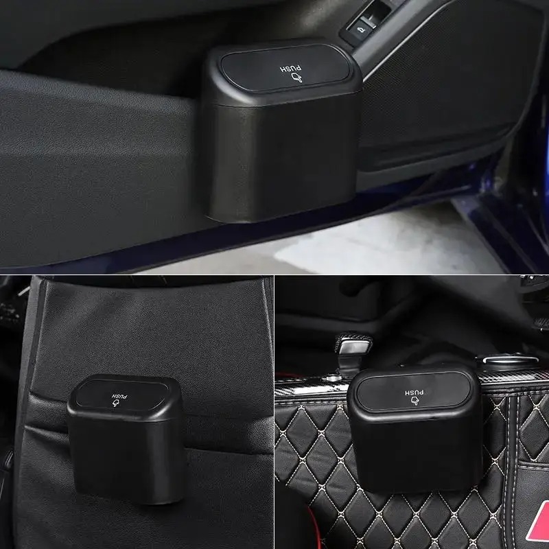Mini Car Trash Can with Push-O - Waterproof Car Trash Can With Lid ulasan dan harga