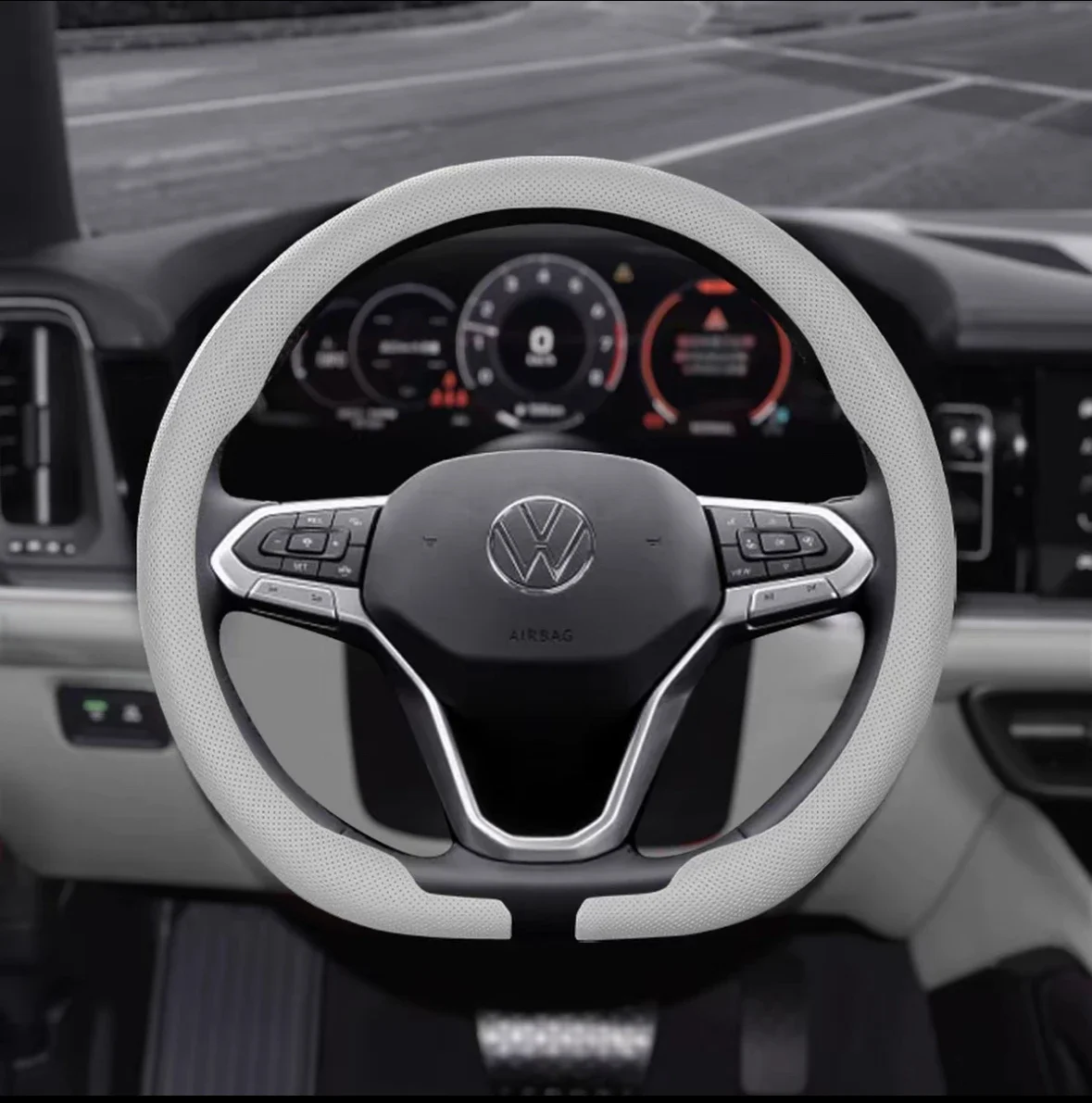 Compatible with Cupra Tavascan - Car Steering Wheel Cover Anti Slip Breathable ulasan dan harga