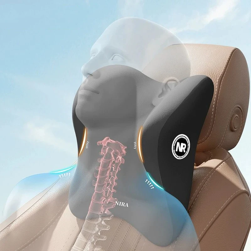 Car Memory Foam Headrest Set C - Memory Foam Car Neck Pillow Lumbar Support ulasan dan harga
