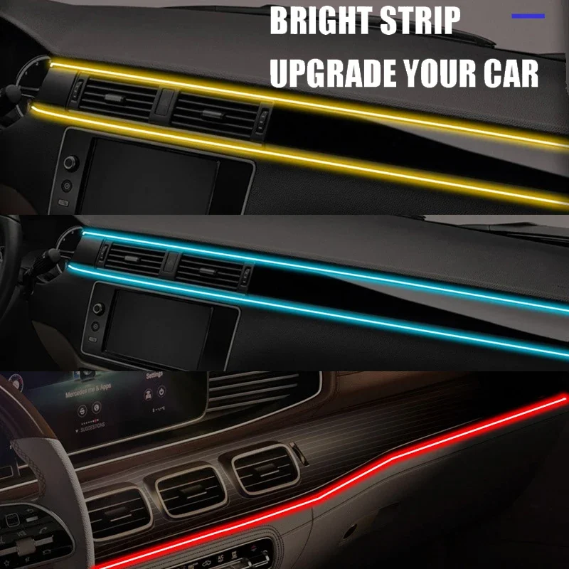 1/2/3/4/5M RGB Car Interior Am - Led Ambient Interior Car Lights App Control ulasan dan harga