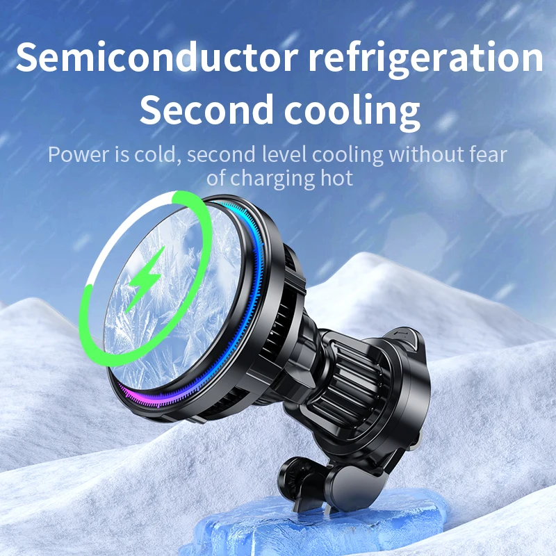 Ice Cooling Magnetic Wireless  - Wireless Car Charger Mount Fast Charging ulasan dan harga