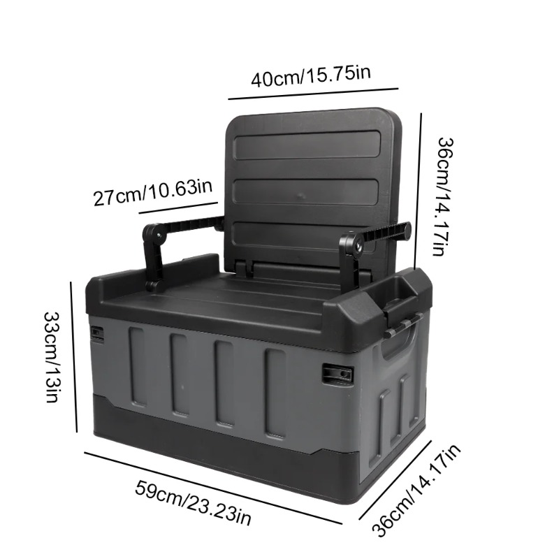 Large Foldable Storage Box Por - Car Trunk Organizer Foldable Storage Box ulasan dan harga
