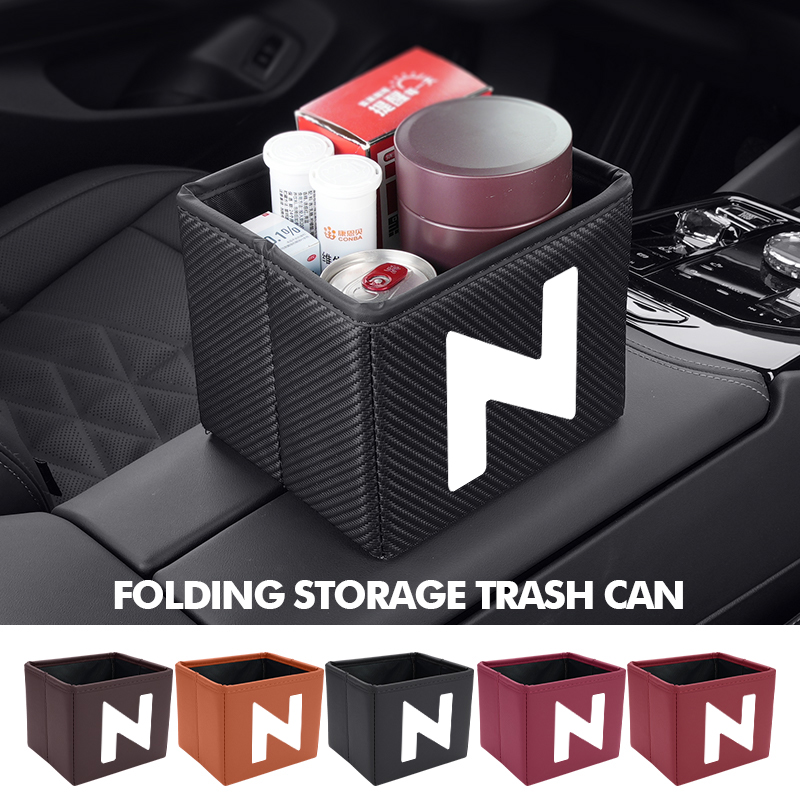 Car Trash Can Foldable Garbage - Waterproof Car Trash Can With Lid ulasan dan harga