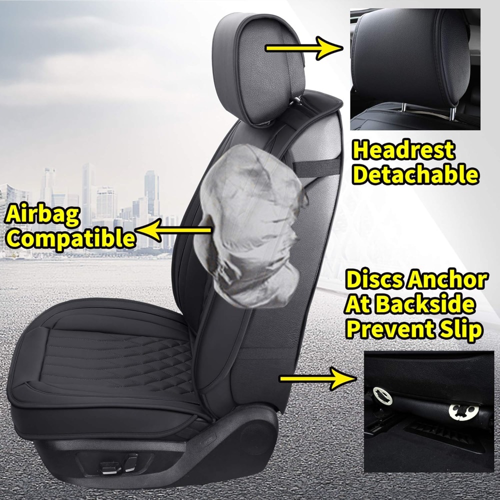 5pcs Car Seat Covers Full Set  - Leather Car Seat Covers Full Set Universal ulasan dan harga