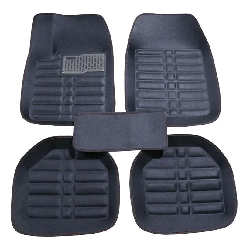 5pcs Premium Easy Clean Waterp - Car Floor Mats Universal Waterproof Leather ulasan dan harga