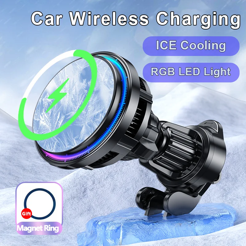 ice Cooling Magnetic Wireless  - Wireless Car Charger Mount Fast Charging ulasan dan harga