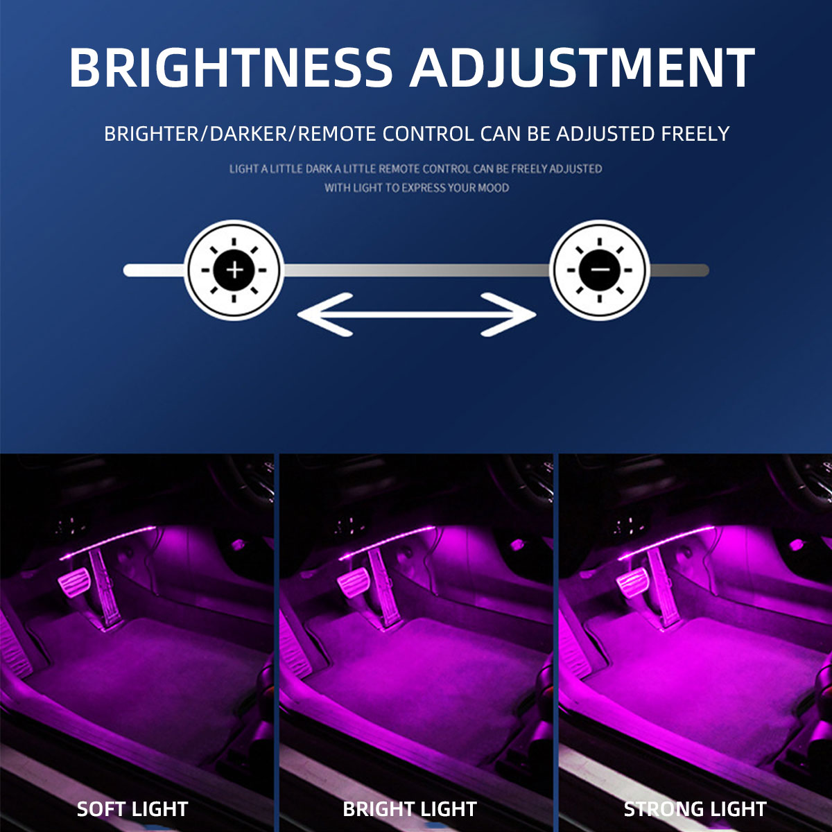 2/4in1 Neon 12/18 LED Car Inte - Led Ambient Interior Car Lights App Control ulasan dan harga