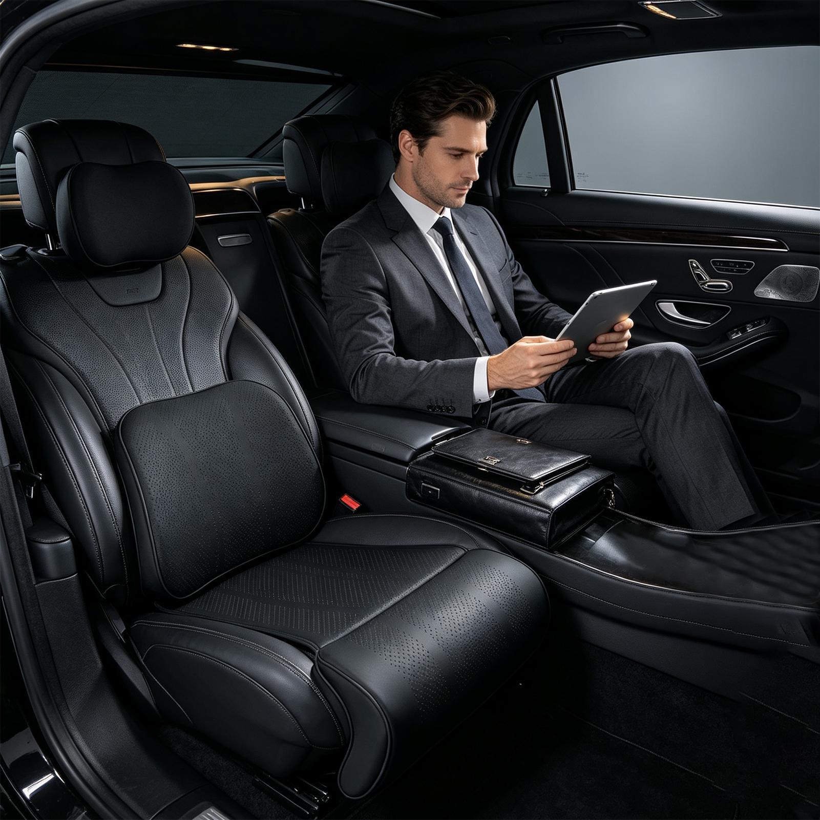 Seat Cushion For Car Ergonomic - Memory Foam Car Neck Pillow Lumbar Support ulasan dan harga