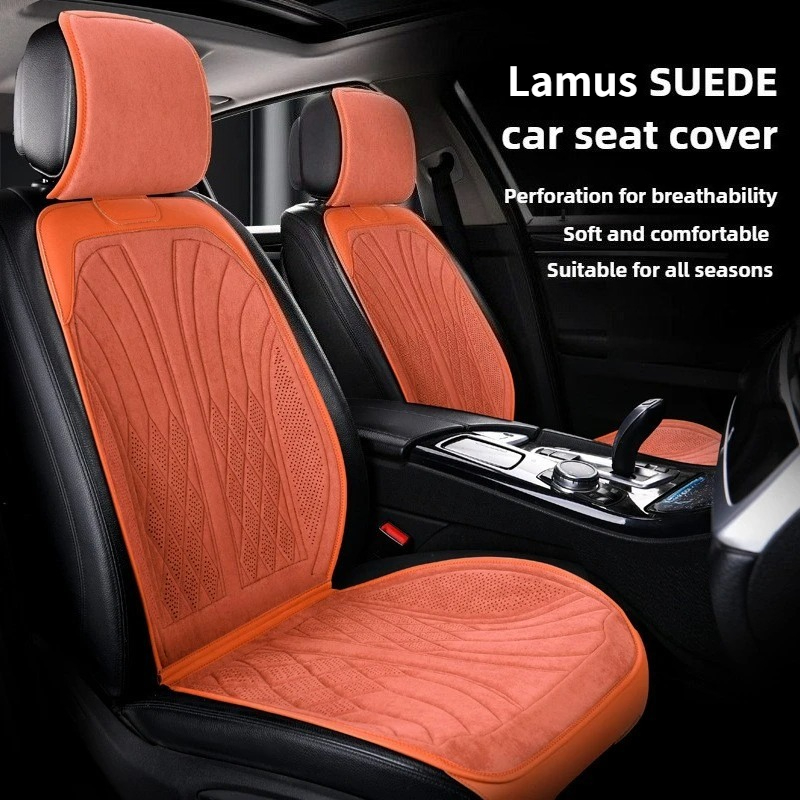 Luxury Suede Leather Car Seat  - Leather Car Seat Covers Full Set Universal ulasan dan harga