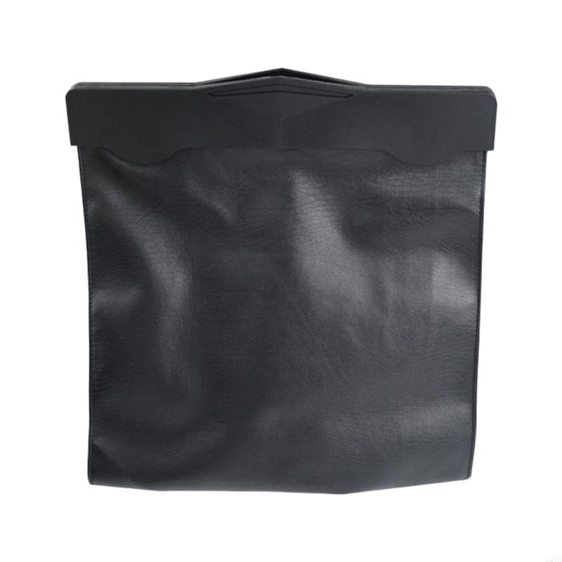 Car PU Leather Trash Bag Hangi - Waterproof Car Trash Can With Lid ulasan dan harga