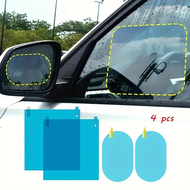 4pcs Car Rearview Mirror Prote - Anti Glare Car Rearview Mirror Film ulasan dan harga
