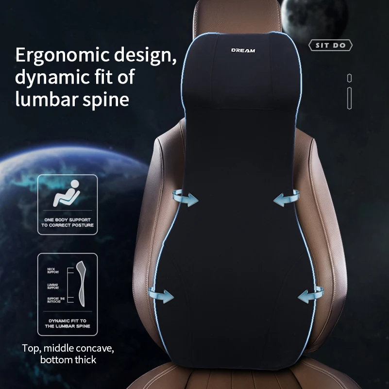 Integrated Car Lumbar Support  - Memory Foam Car Neck Pillow Lumbar Support ulasan dan harga