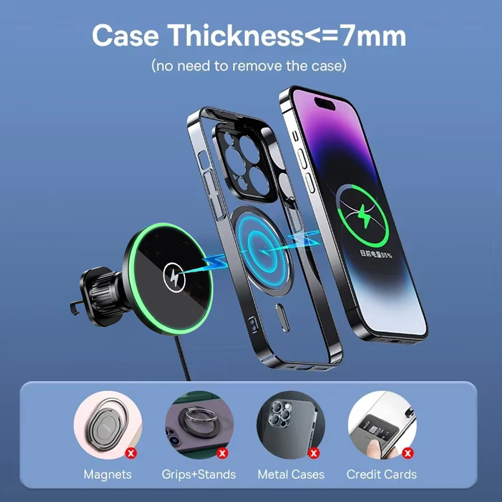 30W Fast Charging Magnetic Car - Wireless Car Charger Mount Fast Charging ulasan dan harga