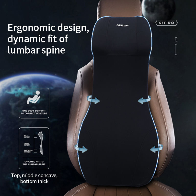 Memory Foam Car Headrest Lumba - Memory Foam Car Neck Pillow Lumbar Support ulasan dan harga