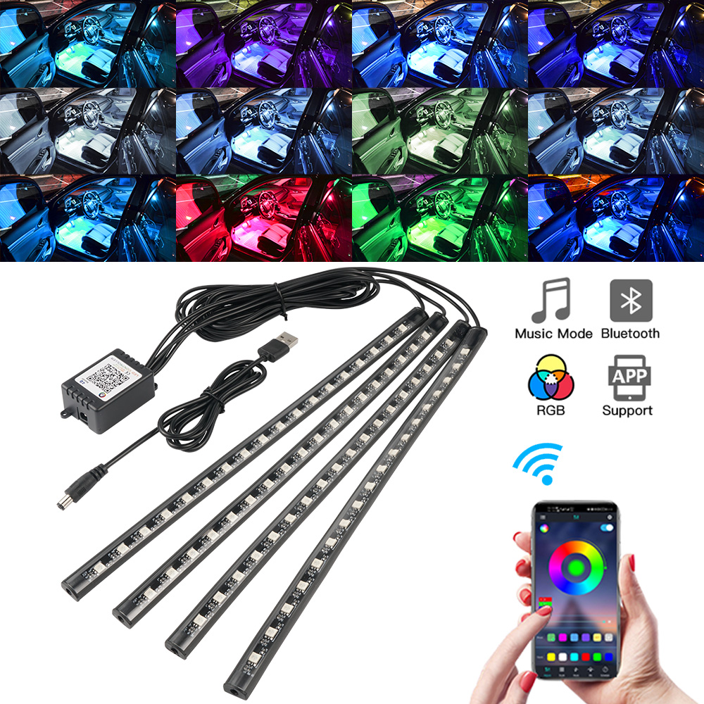 Neon LED Interior Car Light AP - Led Ambient Interior Car Lights App Control ulasan dan harga