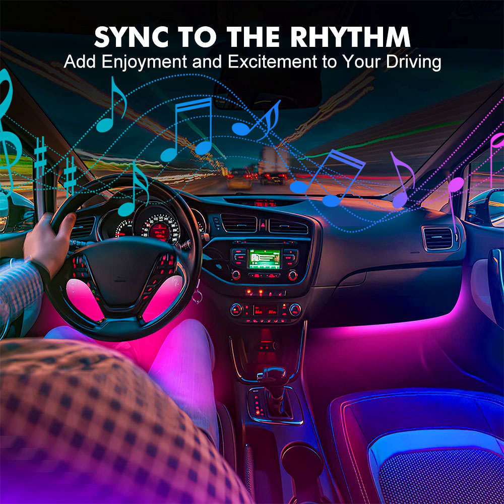 Neon LED Interior Car Light AP - Led Ambient Interior Car Lights App Control ulasan dan harga