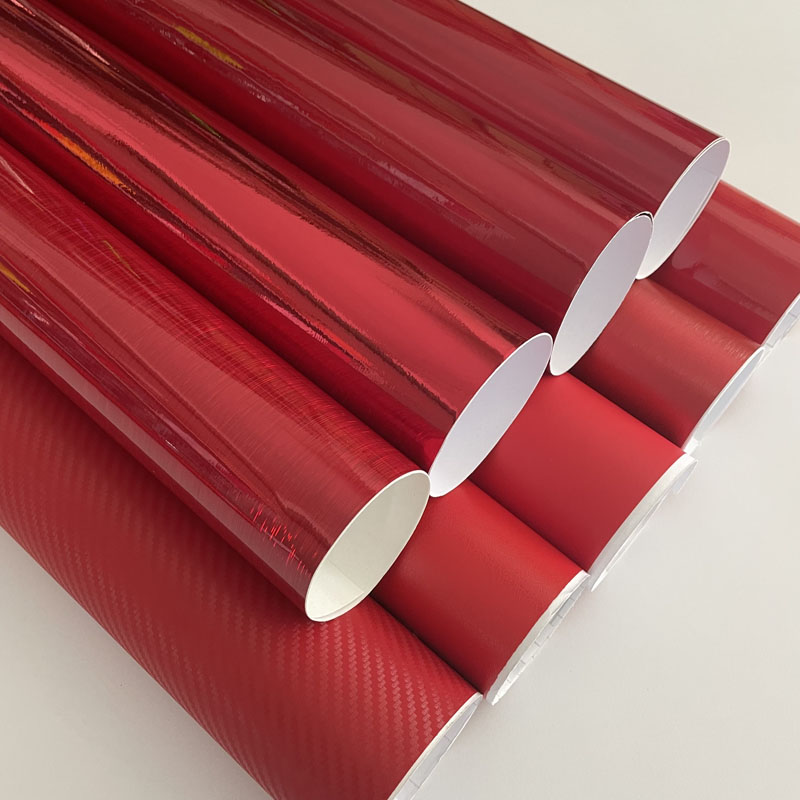 Red Forged Carbon Matte Glossy - Anti Glare Car Rearview Mirror Film ulasan dan harga
