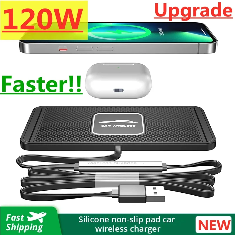 Silicone Pad Stand Wireless Ch - Wireless Car Charger Mount Fast Charging ulasan dan harga
