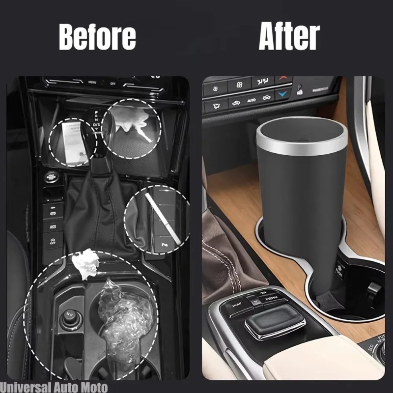 Mini ABS Car Trash Can Leakpro - Waterproof Car Trash Can With Lid ulasan dan harga