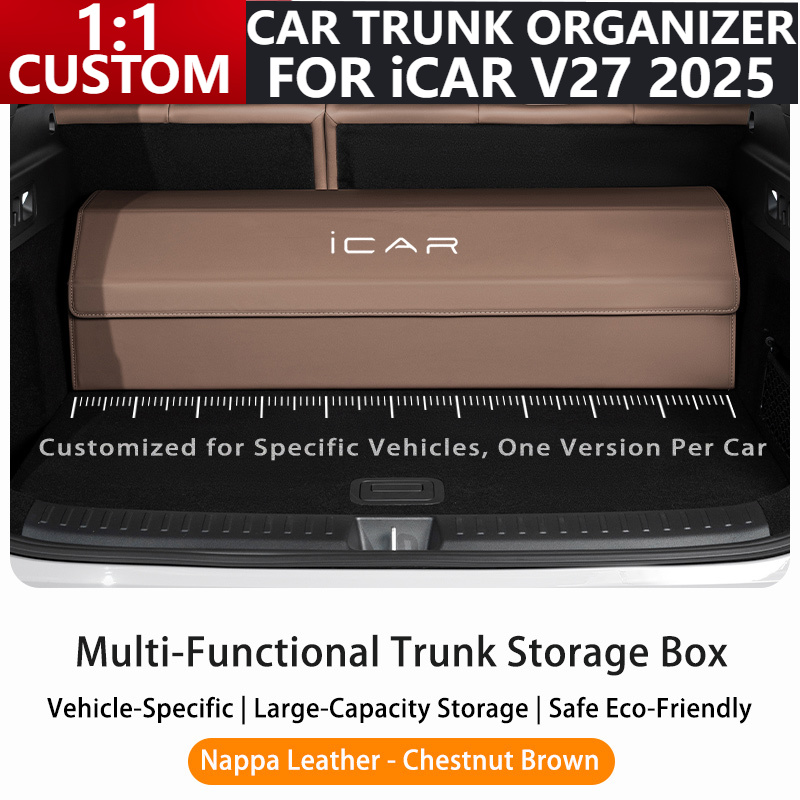 For ‌iCAR V27‌ 2025 Custom Car - Car Trunk Organizer Foldable Storage Box ulasan dan harga