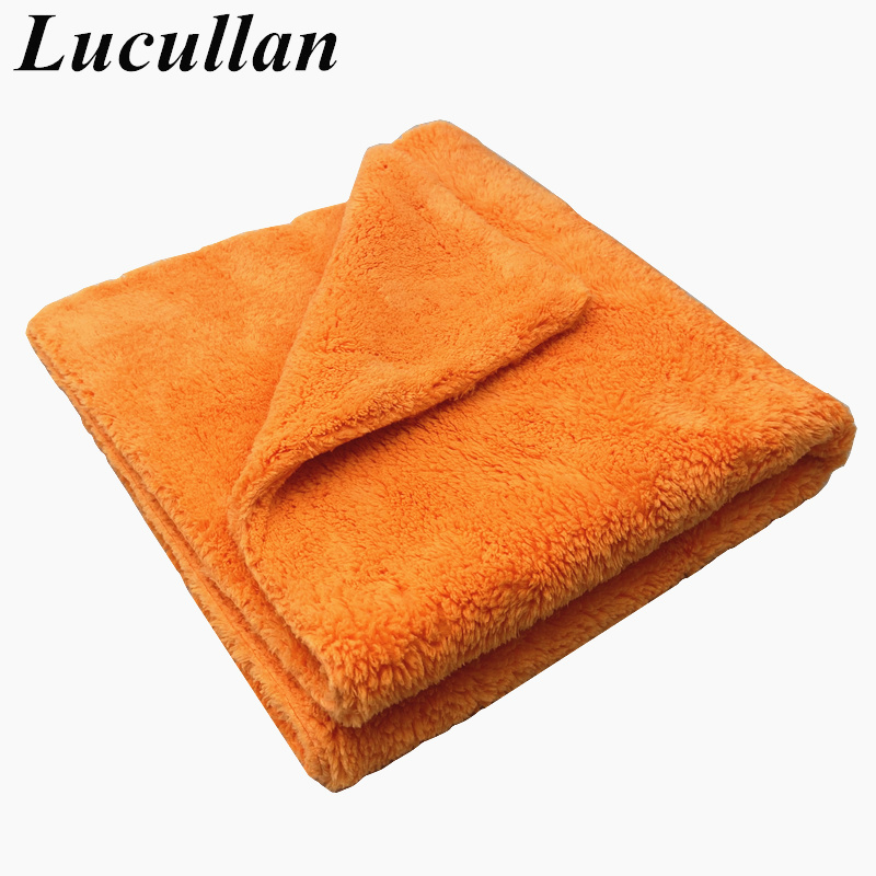 Lucullan 40x40cm Orange Super  - Microfiber Car Drying Towel Super Absorbent ulasan dan harga