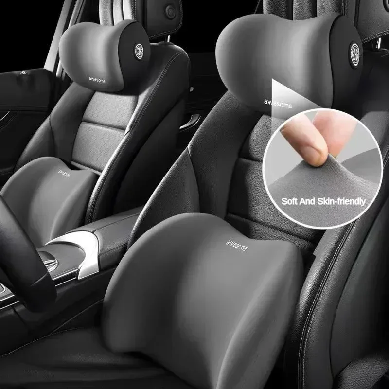 For Driving Comfort Car Back N - Memory Foam Car Neck Pillow Lumbar Support ulasan dan harga